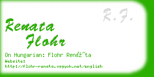 renata flohr business card